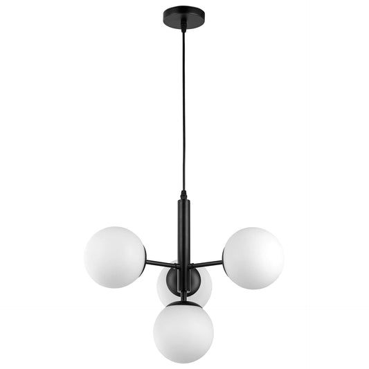 MODERN PENDANT LAMP BLACK LEDO W4 - LuminaLux