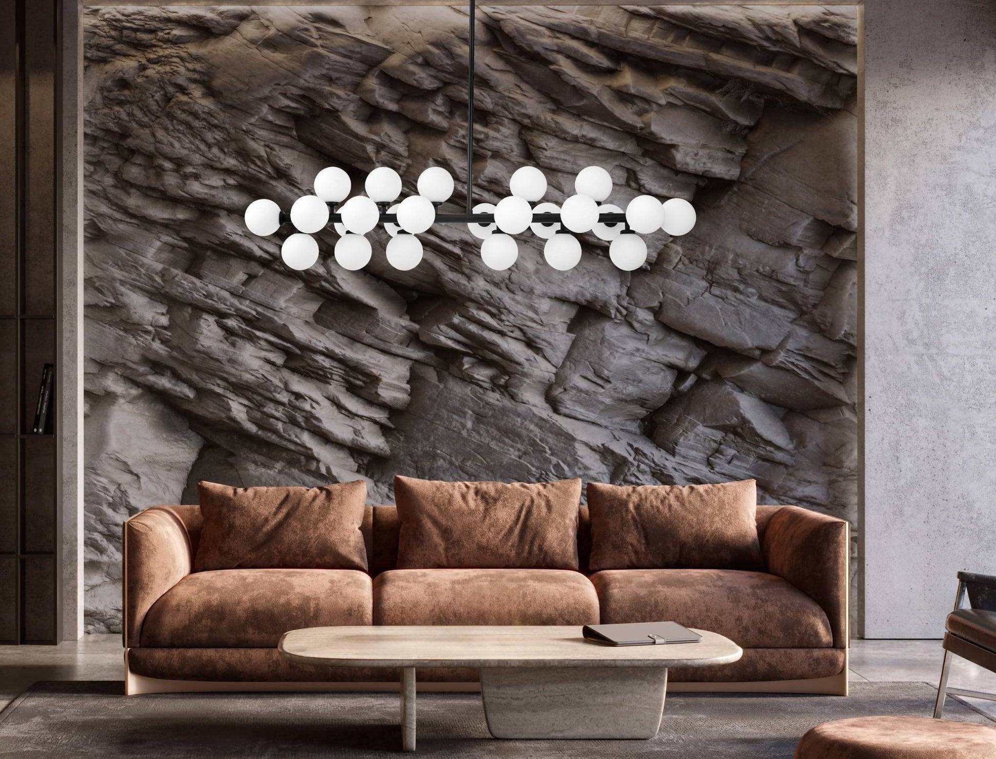 MODERN PENDANT LAMP BLACK PETRICA W24 - LuminaLux