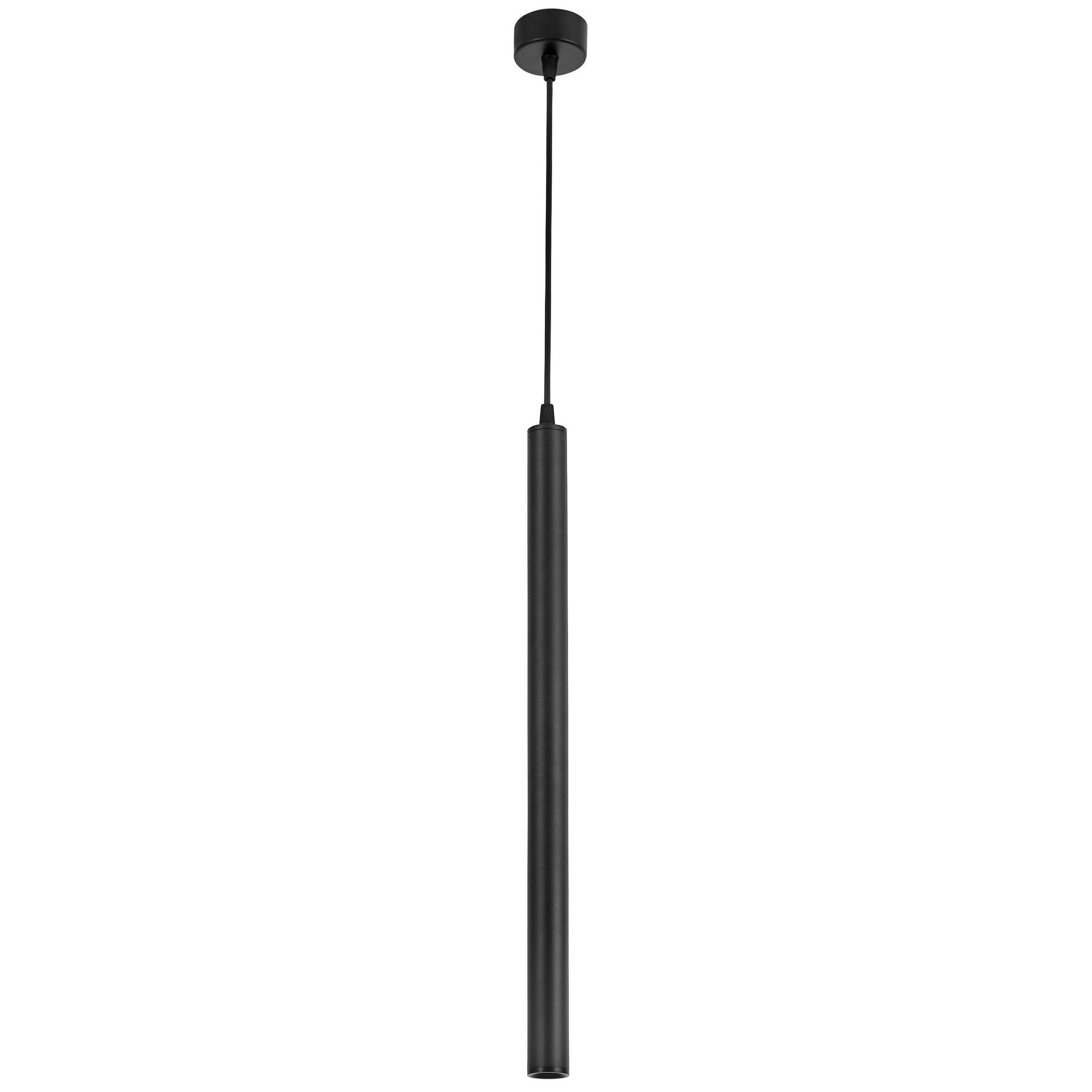 MODERN PENDANT LAMP BLACK TUBE SLIM W1 - LuminaLux