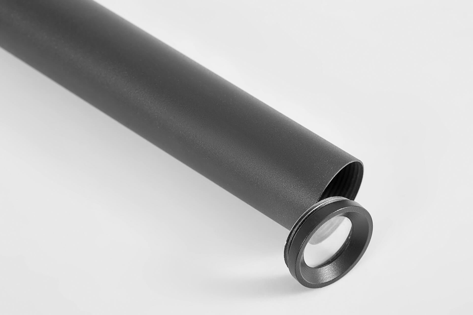 MODERN PENDANT LAMP BLACK TUBE SLIM W1 - LuminaLux