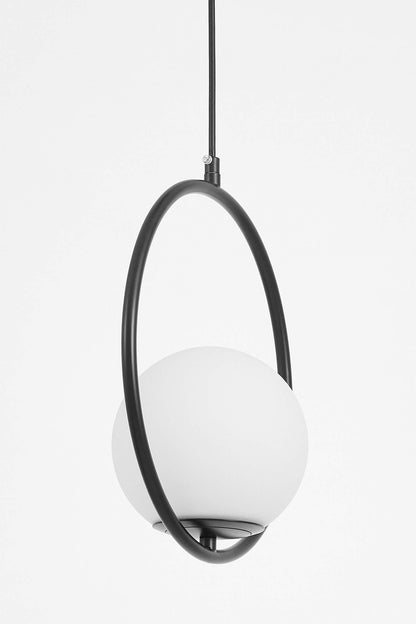 MODERN PENDANT LAMP BLACK VERO 1A - LuminaLux
