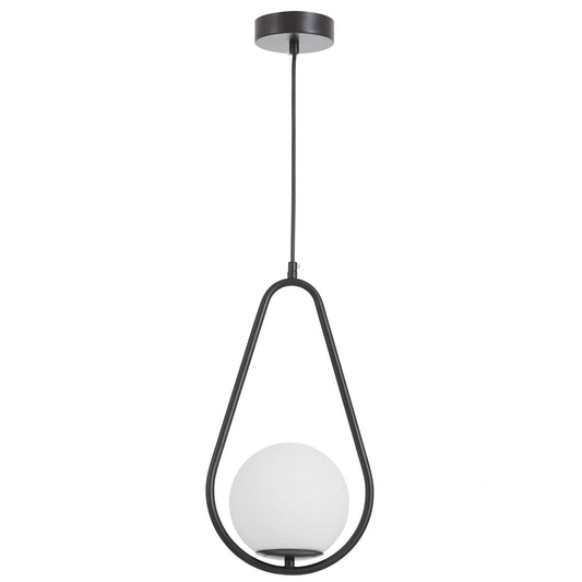 MODERN PENDANT LAMP BLACK VERO 1C - LuminaLux