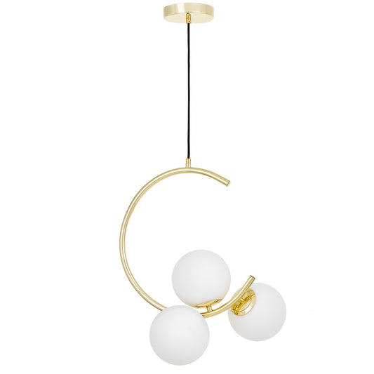 MODERN PENDANT LAMP CLASSIC GOLD BONIO W3 - LuminaLux