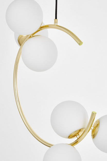 MODERN PENDANT LAMP CLASSIC GOLD BONIO W6 - LuminaLux