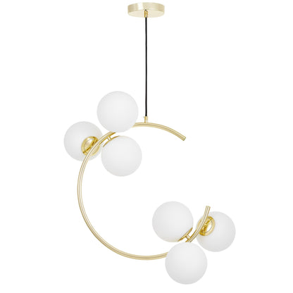 MODERN PENDANT LAMP CLASSIC GOLD BONIO W6 - LuminaLux