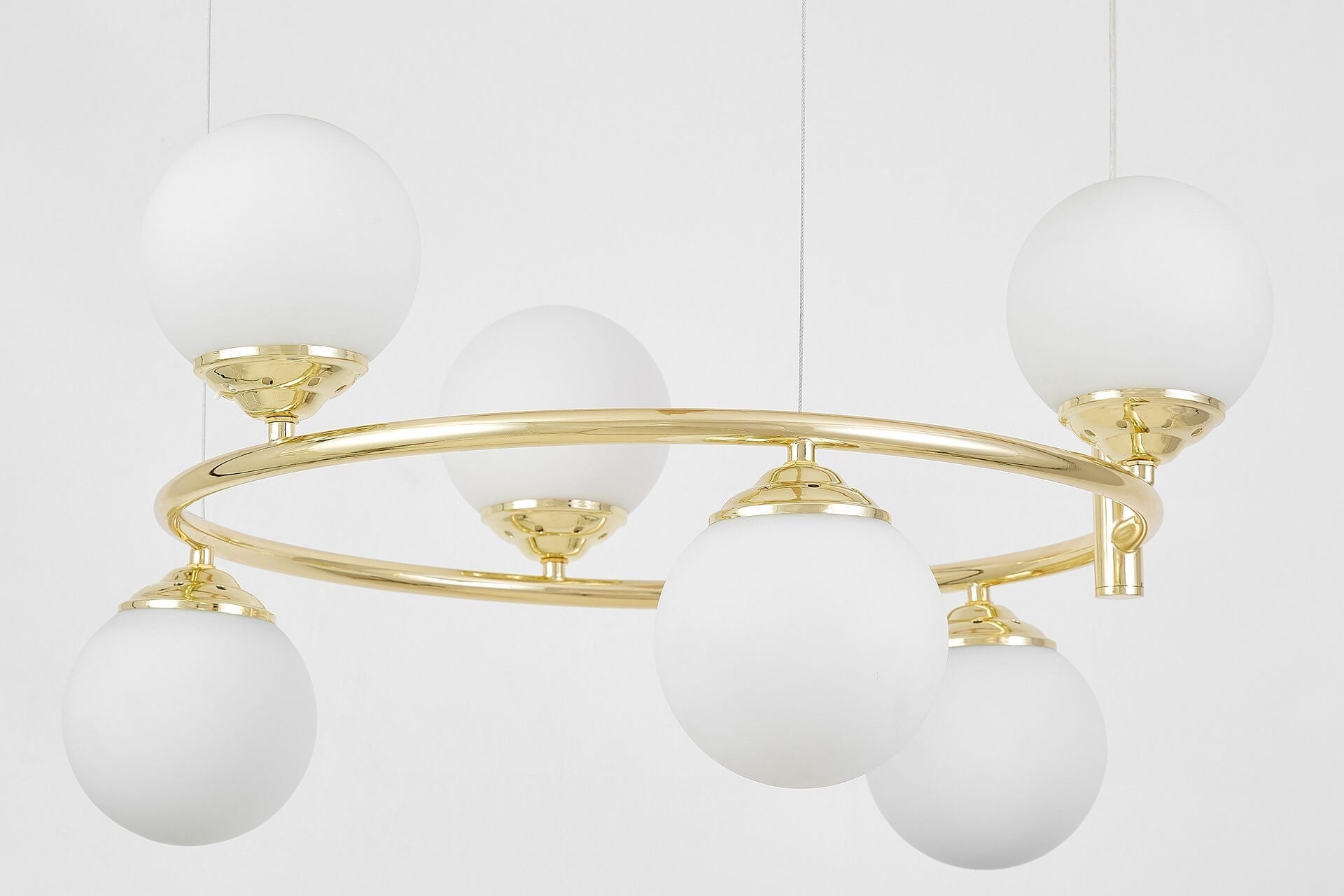 MODERN PENDANT LAMP CLASSIC GOLD FINO RING W6 - LuminaLux