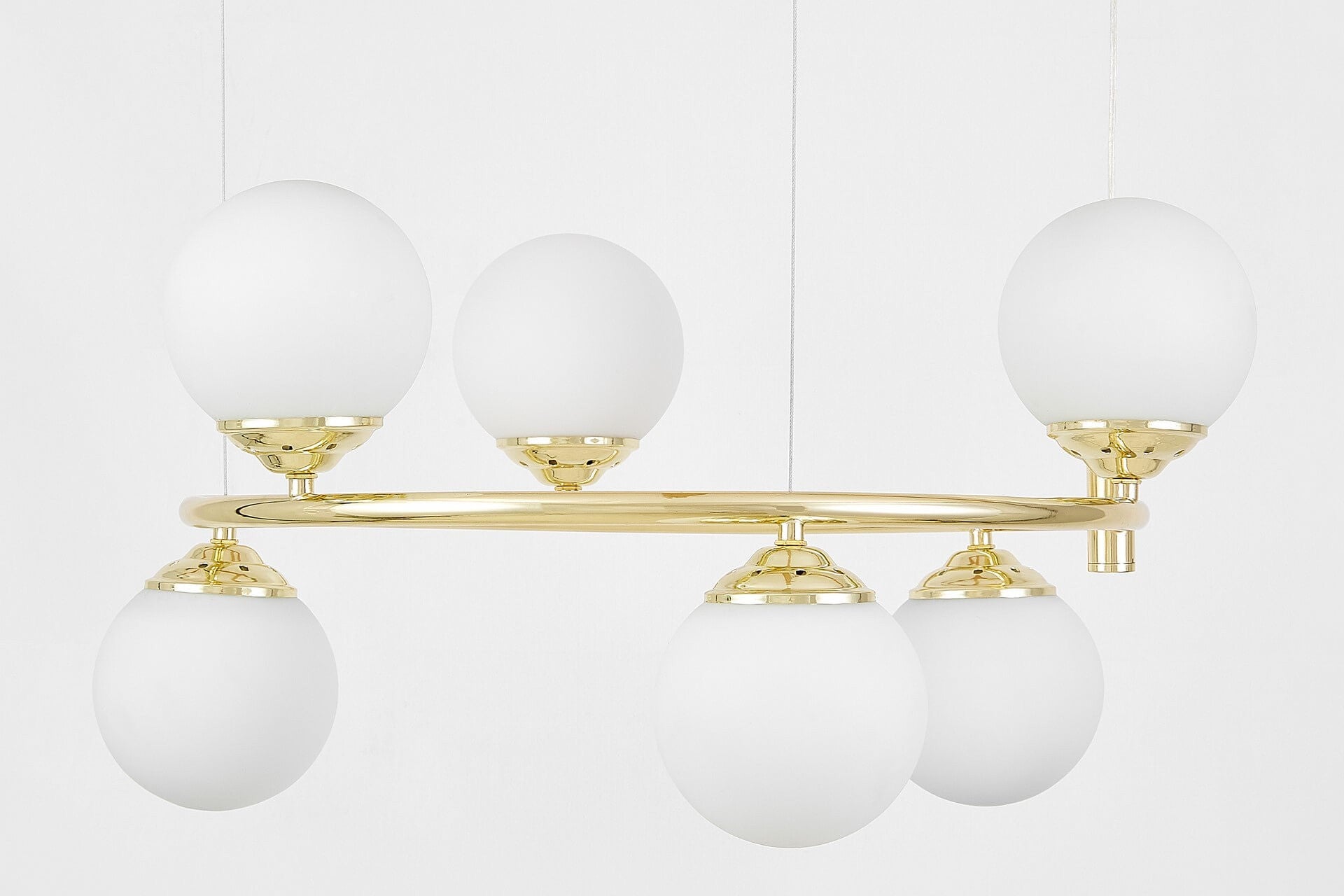 MODERN PENDANT LAMP CLASSIC GOLD FINO RING W6 - LuminaLux