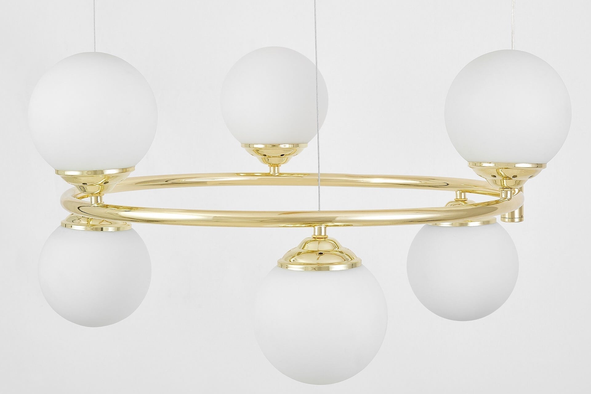 MODERN PENDANT LAMP CLASSIC GOLD FINO RING W6 - LuminaLux