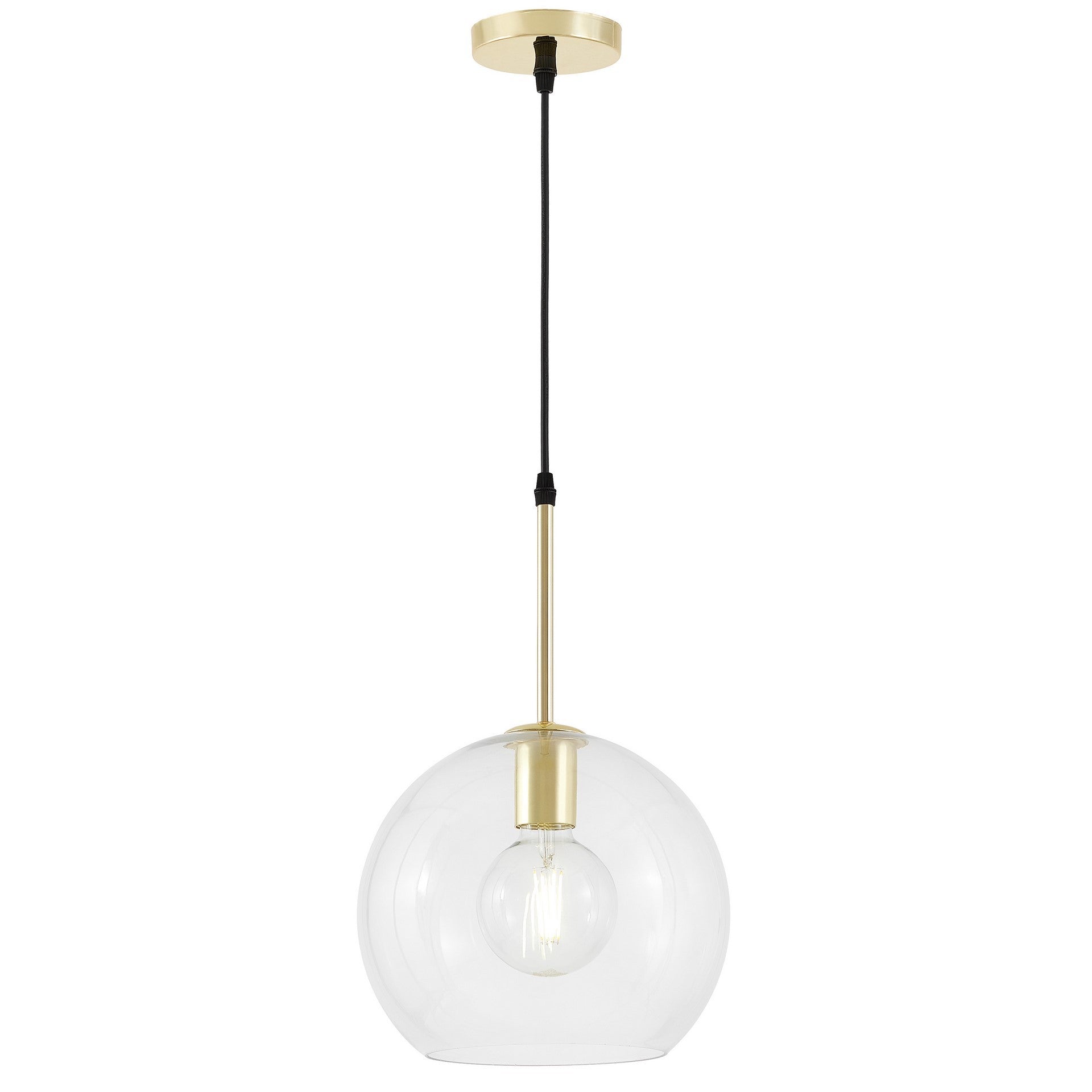 MODERN PENDANT LAMP CLASSIC GOLD HALO W1 - LuminaLux