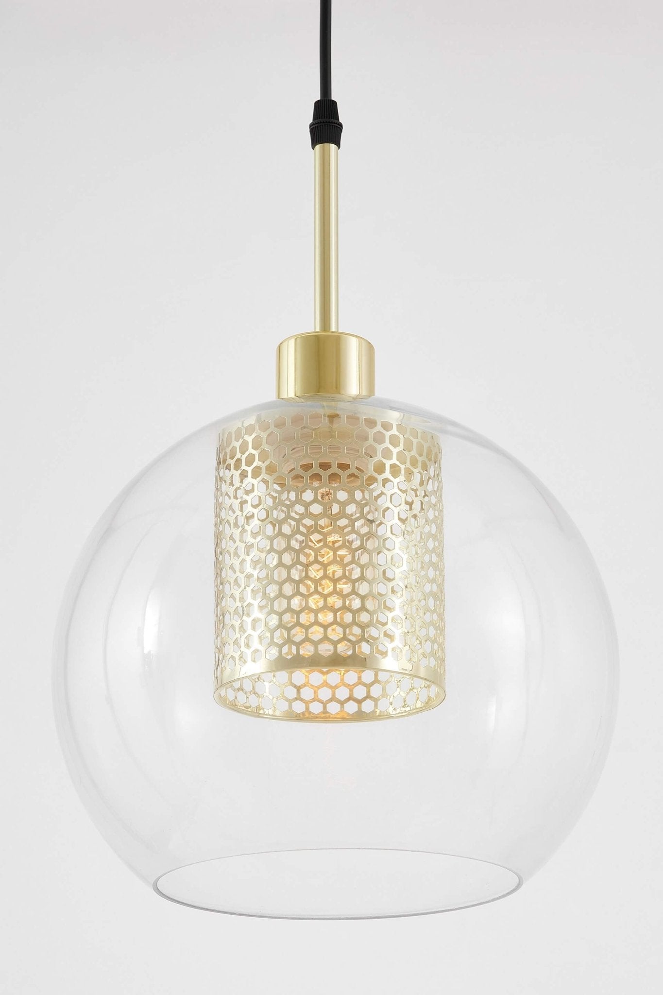 MODERN PENDANT LAMP CLASSIC GOLD NET W1 - LuminaLux