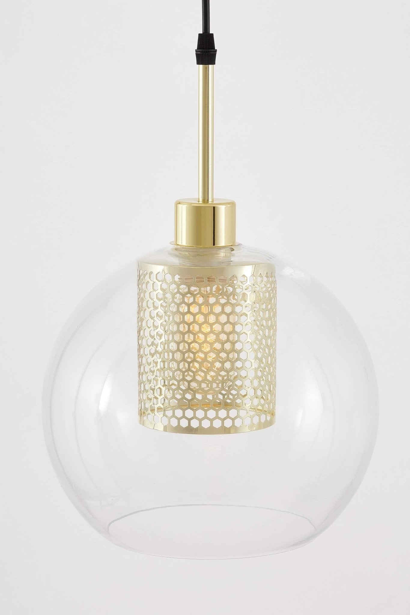 MODERN PENDANT LAMP CLASSIC GOLD NET W1 - LuminaLux