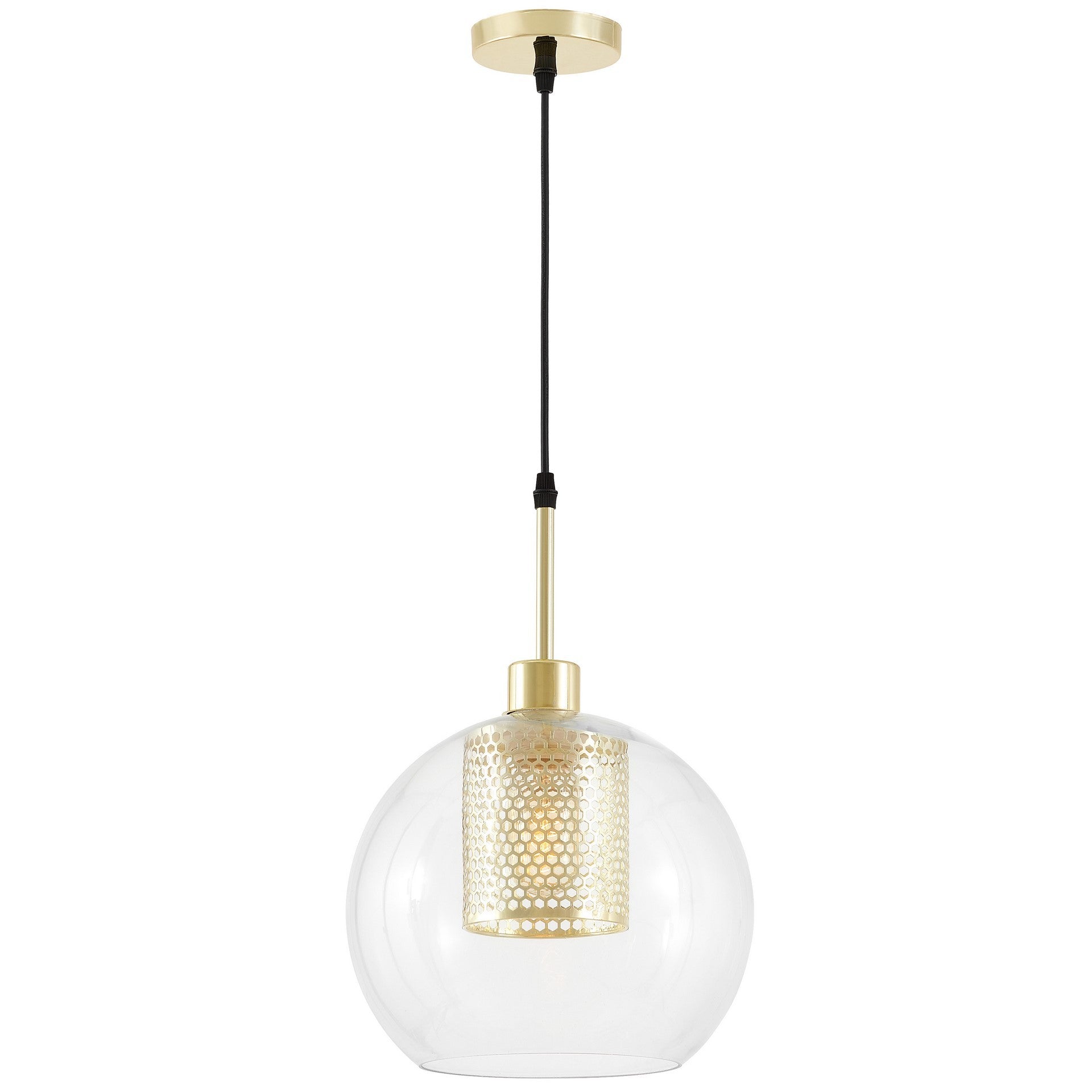 MODERN PENDANT LAMP CLASSIC GOLD NET W1 - LuminaLux