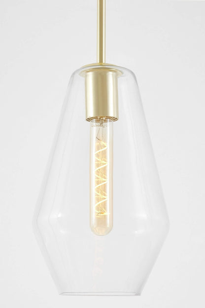 MODERN PENDANT LAMP CLASSIC GOLD SHARD W1 - LuminaLux