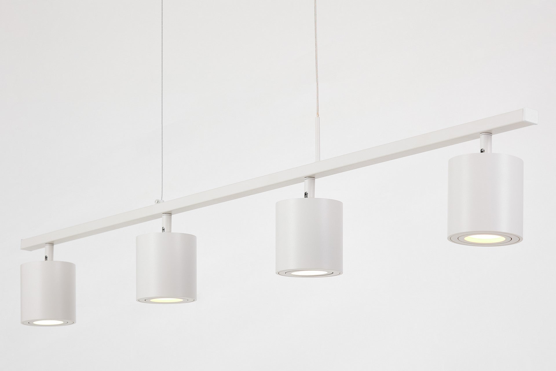 MODERN PENDANT LAMP WHITE BOLT W4 - LuminaLux