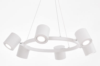 MODERN PENDANT LAMP WHITE BOLT W6 - LuminaLux