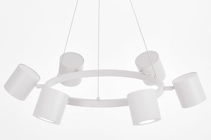 MODERN PENDANT LAMP WHITE BOLT W6 - LuminaLux