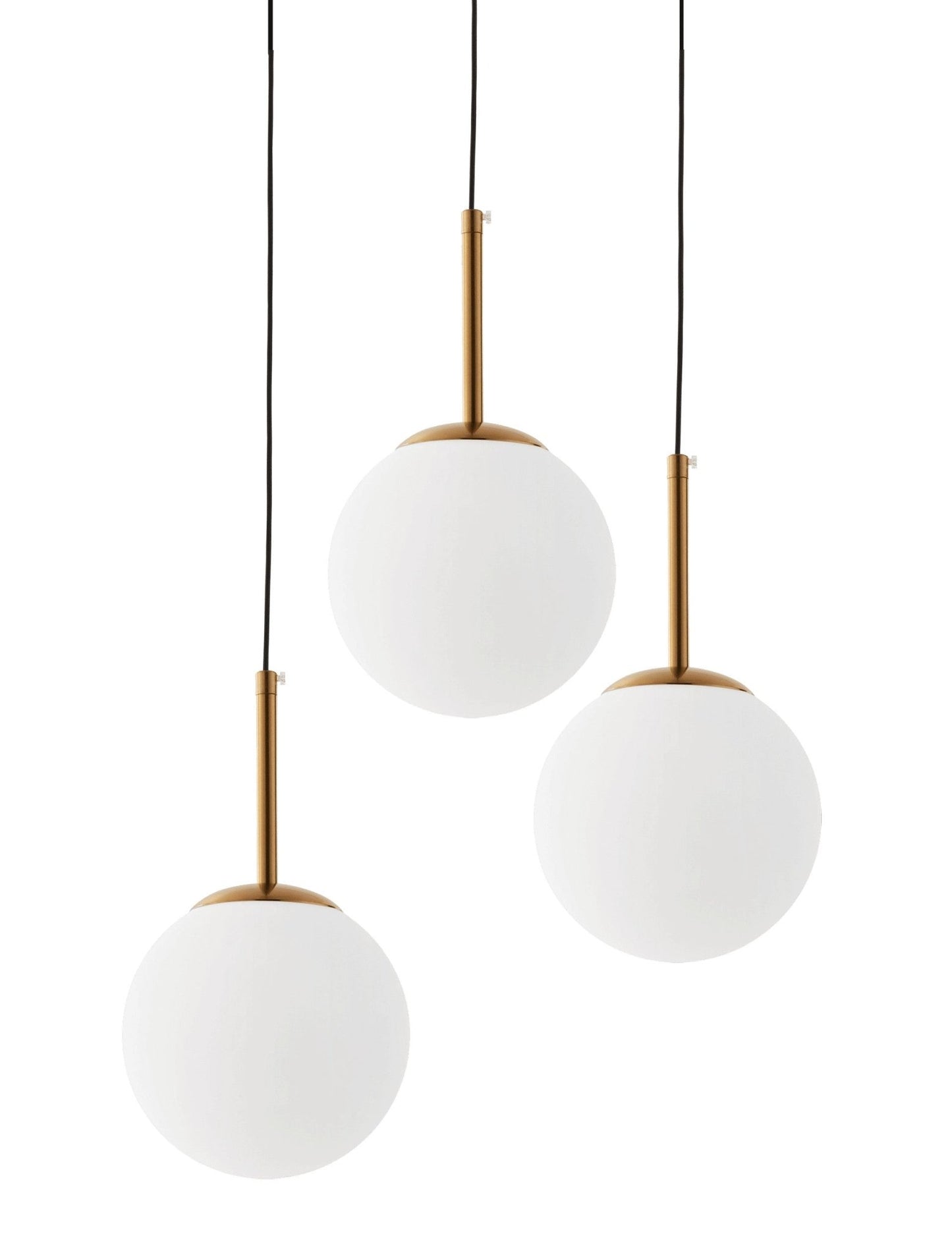 MODERN TRIPLE BRASS LAMP FREDICA W3 - LuminaLux