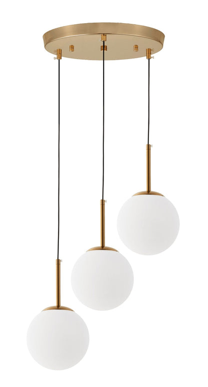 MODERN TRIPLE BRASS LAMP FREDICA W3 - LuminaLux