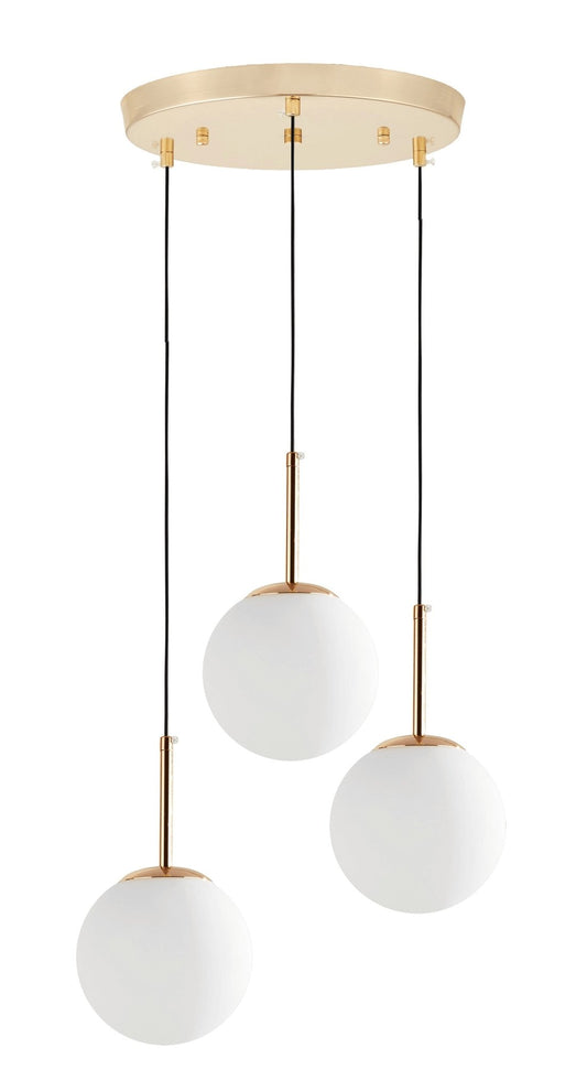 MODERN TRIPLE GOLD LAMP FREDICA W3 - LuminaLux