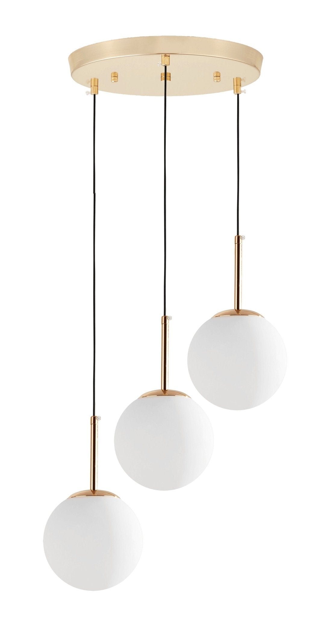 MODERN TRIPLE GOLD LAMP FREDICA W3 - LuminaLux