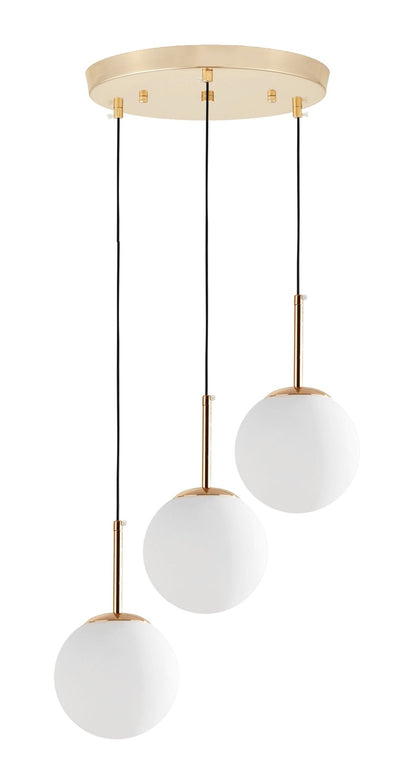 MODERN TRIPLE GOLD LAMP FREDICA W3 - LuminaLux