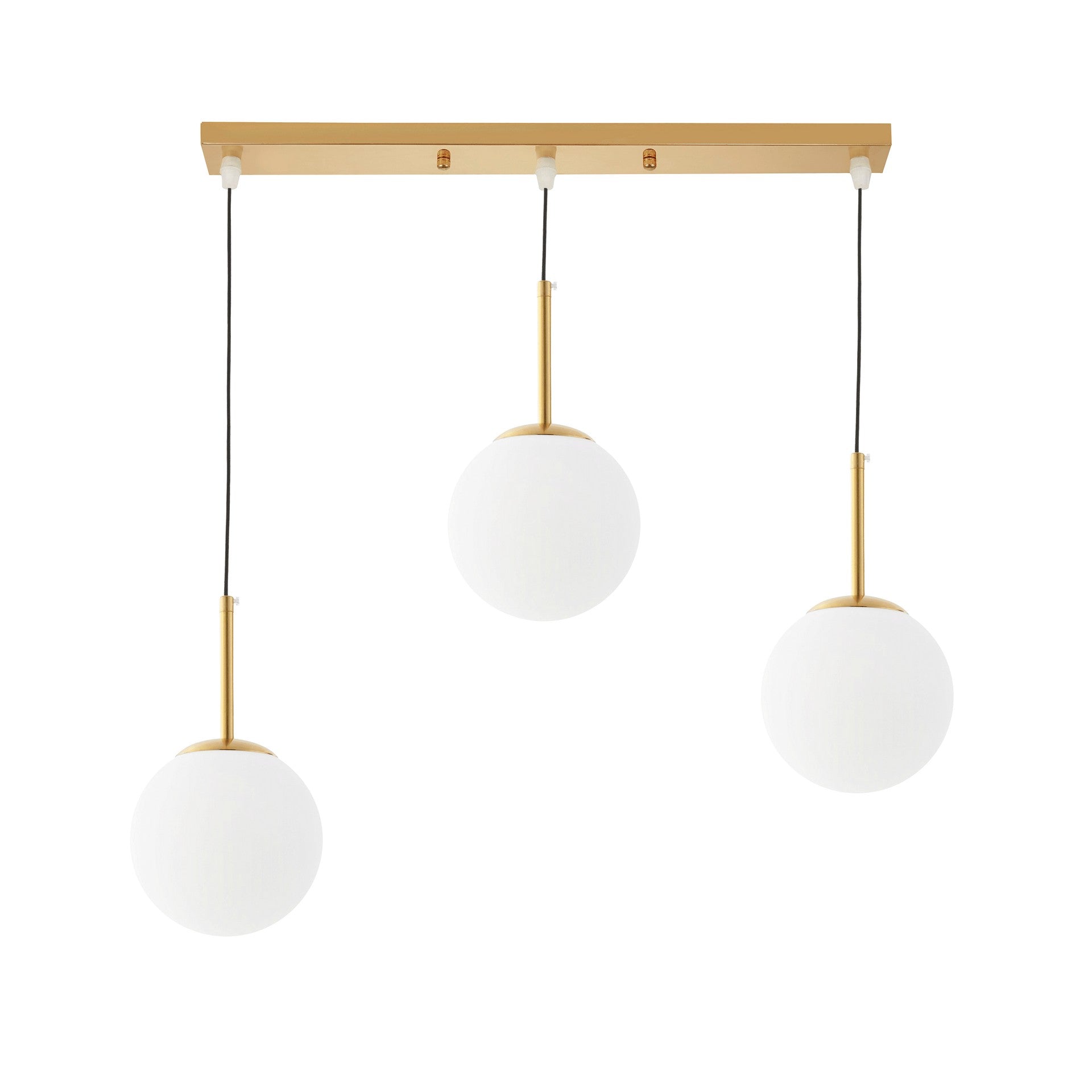 MODERN TRIPLE GOLD LAMP FREDICA W3 PRO - LuminaLux
