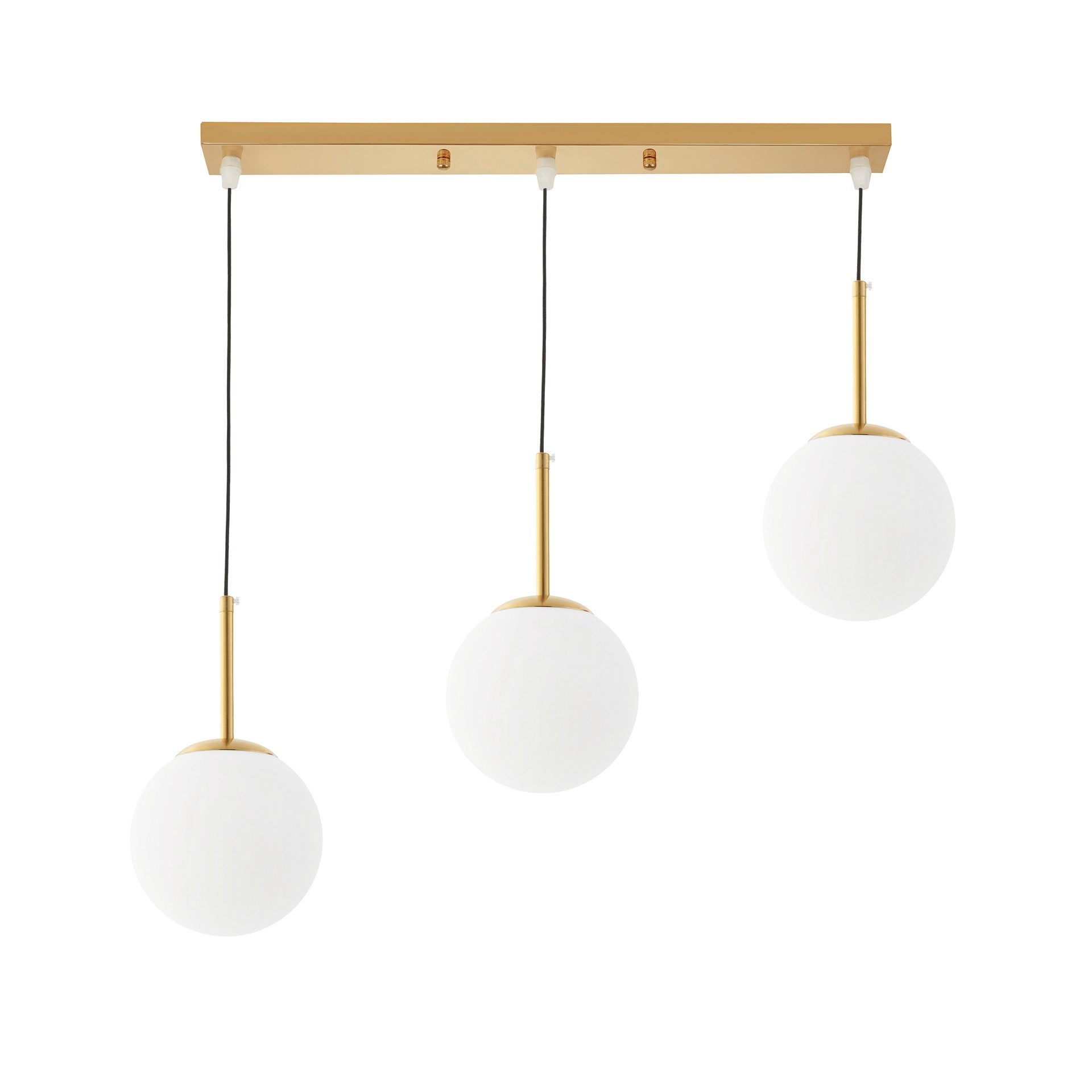 MODERN TRIPLE GOLD LAMP FREDICA W3 PRO - LuminaLux