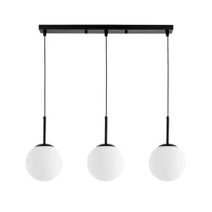 MODERN TRIPLE LAMP BLACK FREDICA W3 PRO - LuminaLux