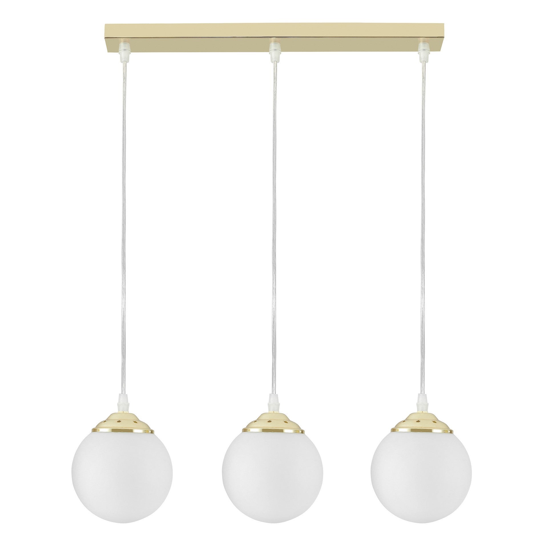 MODERN TRIPLE PENDANT LAMP CLASSIC GOLD FINO W3 - LuminaLux