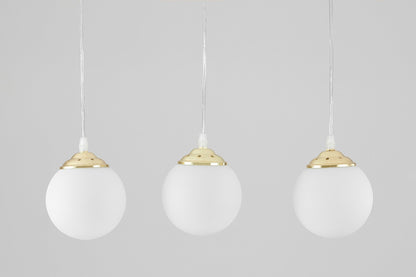 MODERN TRIPLE PENDANT LAMP CLASSIC GOLD FINO W3 - LuminaLux