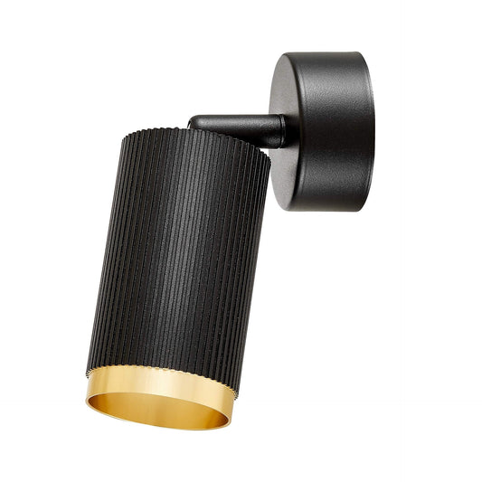 MODERN WALL LAMP WALL LAMP BLACK - GOLD RINA W1 - LuminaLux