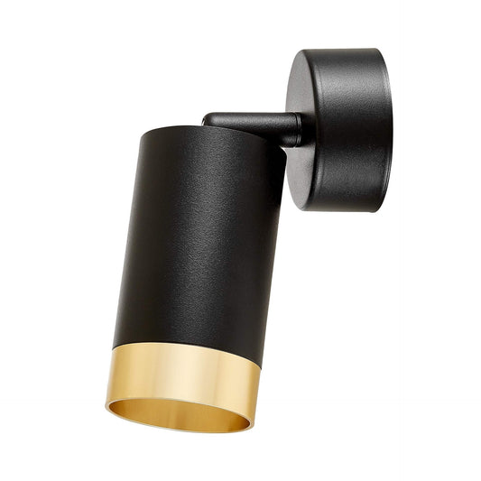 MODERN WALL LAMP WALL LAMP BLACK - GOLD VIVO W1 - LuminaLux