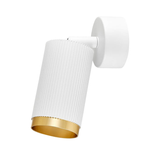MODERN WALL LAMP WALL LAMP WHITE - GOLD RINA W1 - LuminaLux