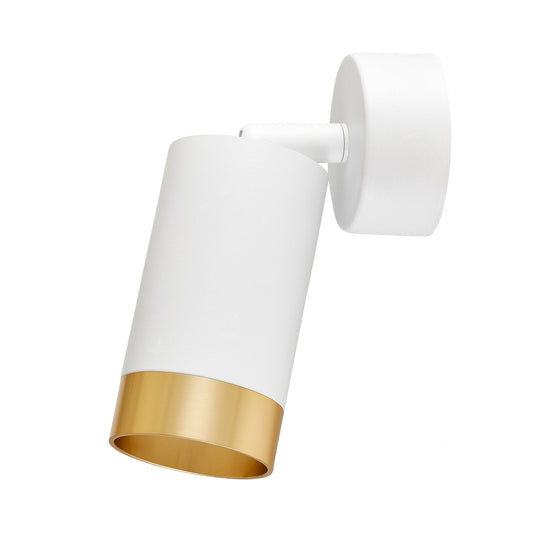 MODERN WALL LAMP WALL LAMP WHITE - GOLD VIVO W1 - LuminaLux