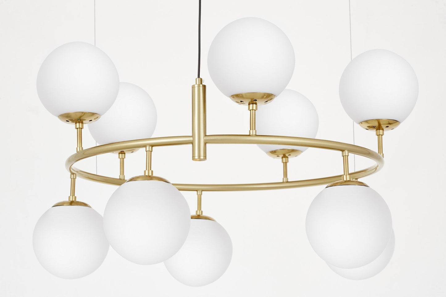 MODERN WHITE BRASS PENDANT LAMP CEREDO NEO W10 - LuminaLux
