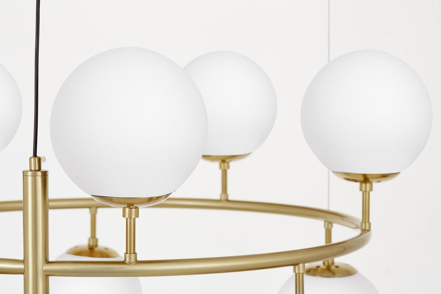 MODERN WHITE BRASS PENDANT LAMP CEREDO NEO W10 - LuminaLux