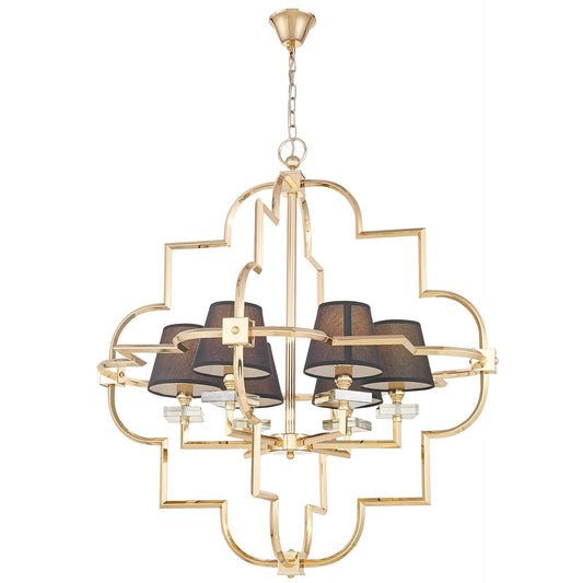 PENDANT LAMP MODERN BLACK AND GOLD BALTIMORE W6 - LuminaLux