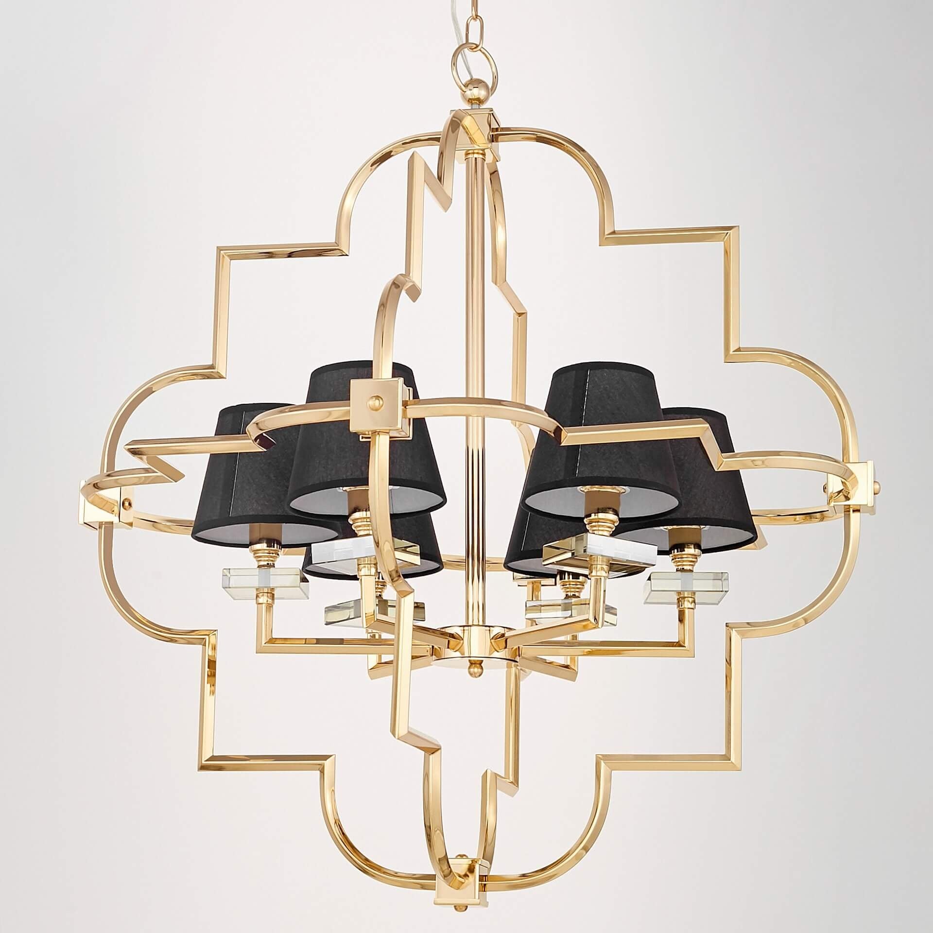 PENDANT LAMP MODERN BLACK AND GOLD BALTIMORE W6 - LuminaLux