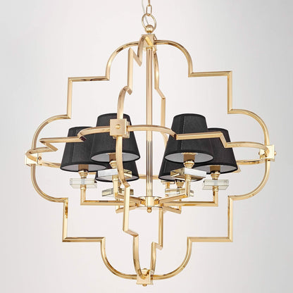 PENDANT LAMP MODERN BLACK AND GOLD BALTIMORE W6 - LuminaLux
