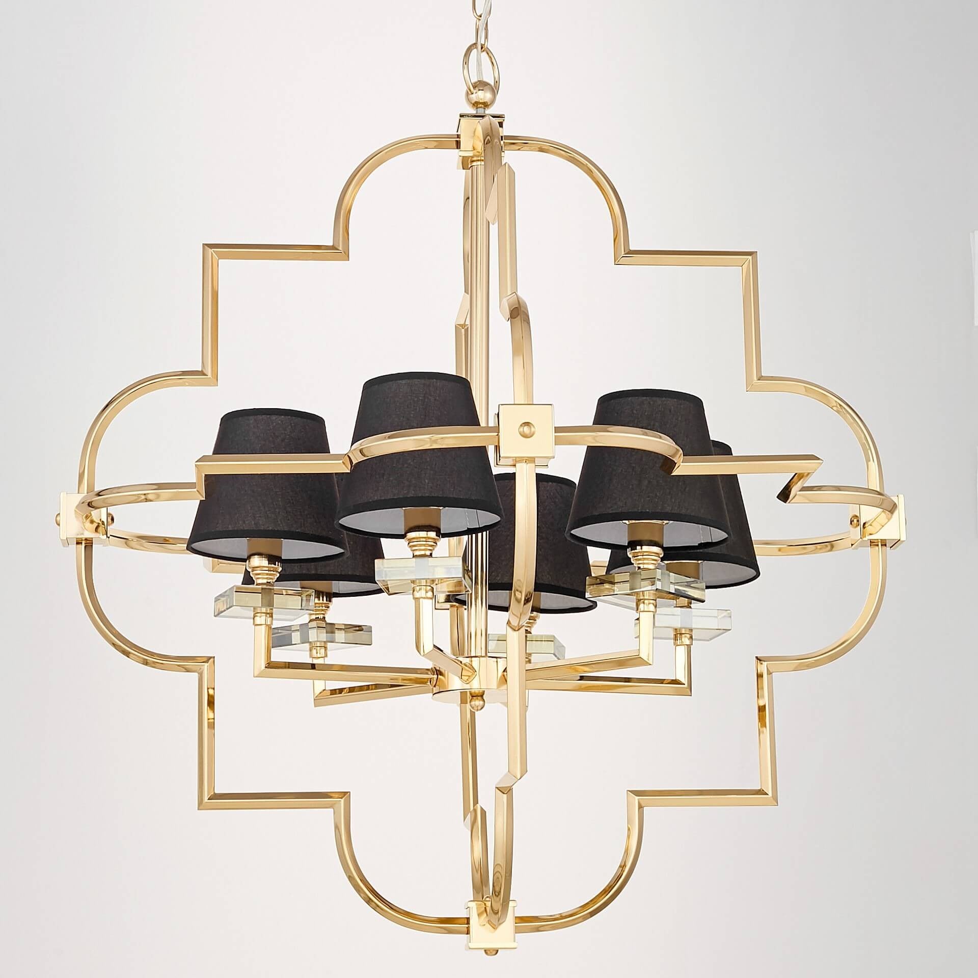 PENDANT LAMP MODERN BLACK AND GOLD BALTIMORE W6 - LuminaLux