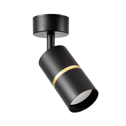 SPOT MODERN CEILING LAMP BLACK - GOLD ASTI W1 - LuminaLux