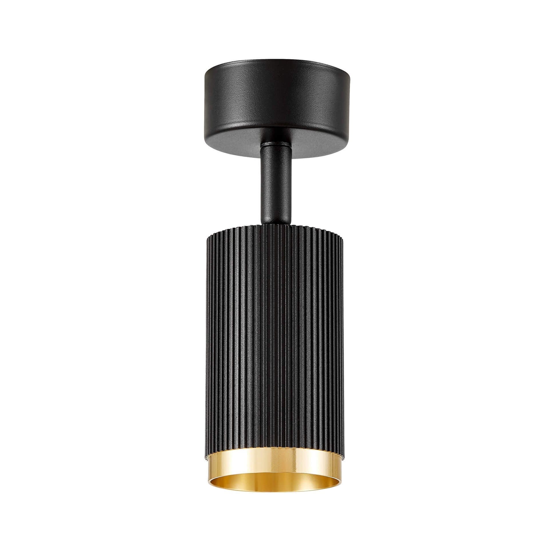 SPOT MODERN CEILING LAMP BLACK - GOLD RINA W1 - LuminaLux