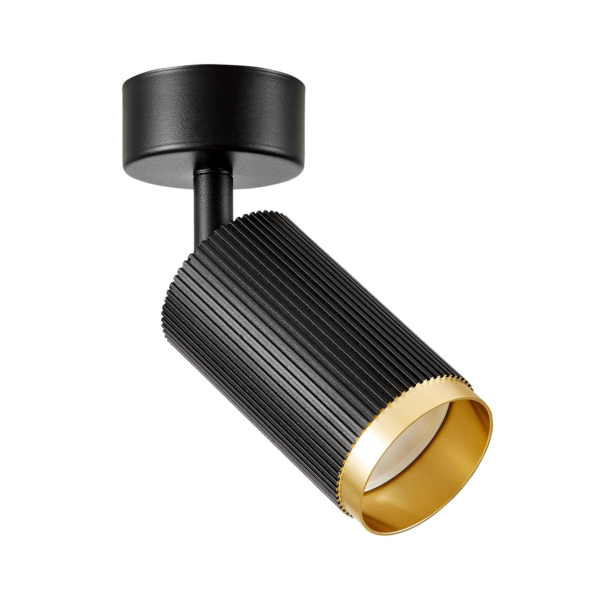 SPOT MODERN CEILING LAMP BLACK - GOLD RINA W1 - LuminaLux