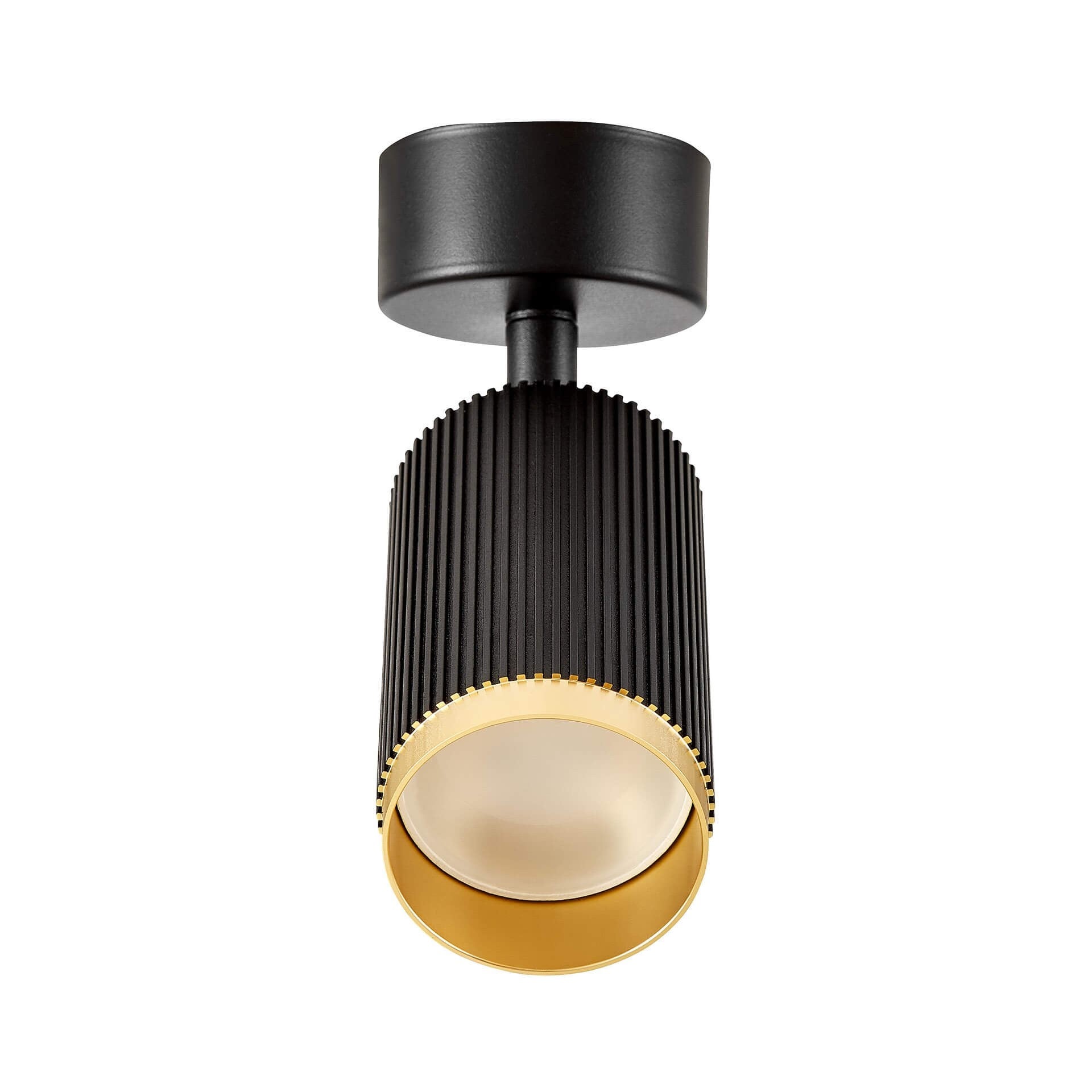 SPOT MODERN CEILING LAMP BLACK - GOLD RINA W1 - LuminaLux