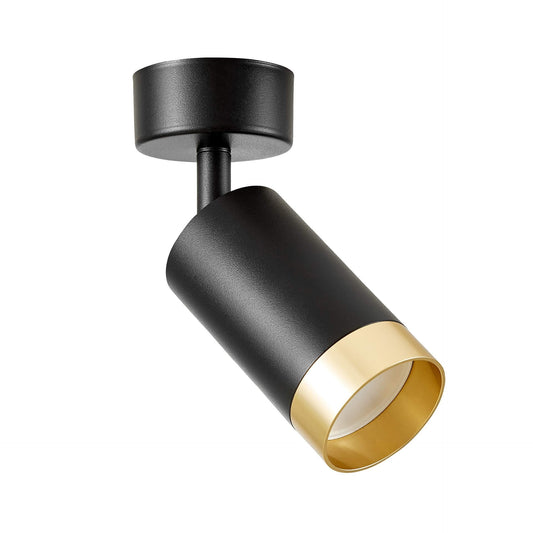 SPOT MODERN CEILING LAMP BLACK - GOLD VIVO W1 - LuminaLux