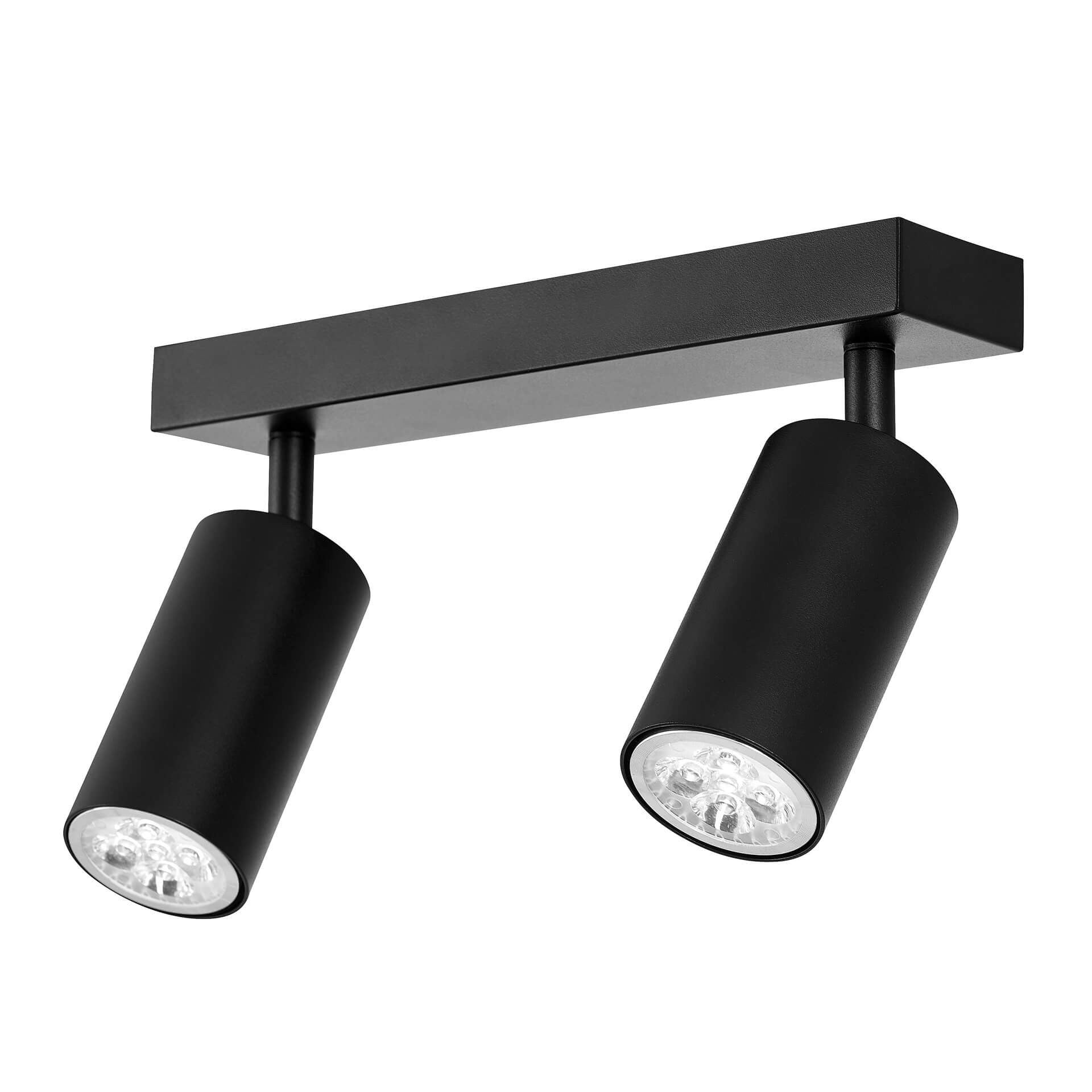 SPOT MODERN CEILING LAMP BLACK NEO W2 - LuminaLux
