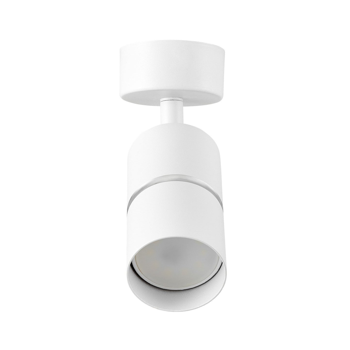 SPOT MODERN CEILING LAMP WHITE AND SILVER ASTI W1 - LuminaLux