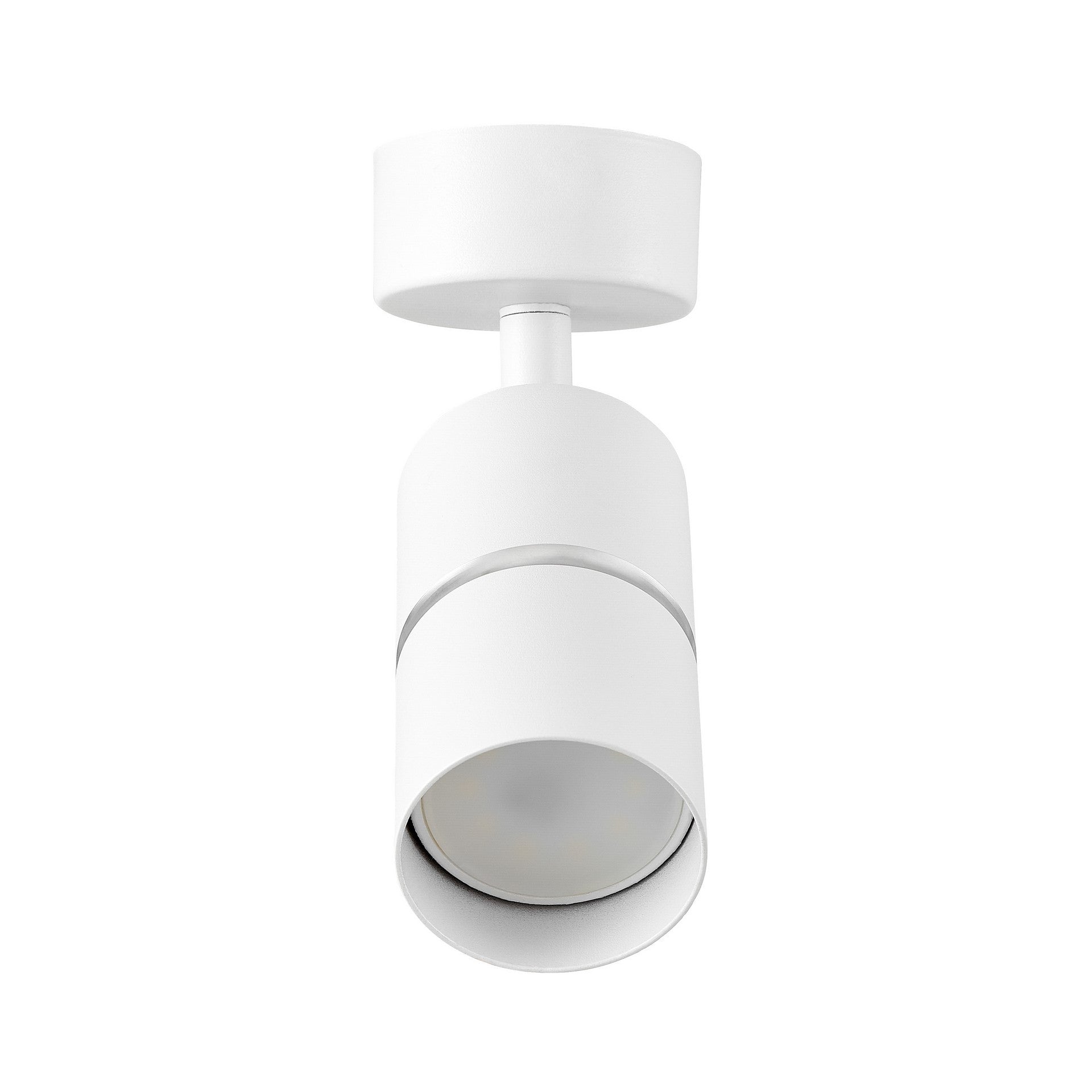 SPOT MODERN CEILING LAMP WHITE AND SILVER ASTI W1 - LuminaLux