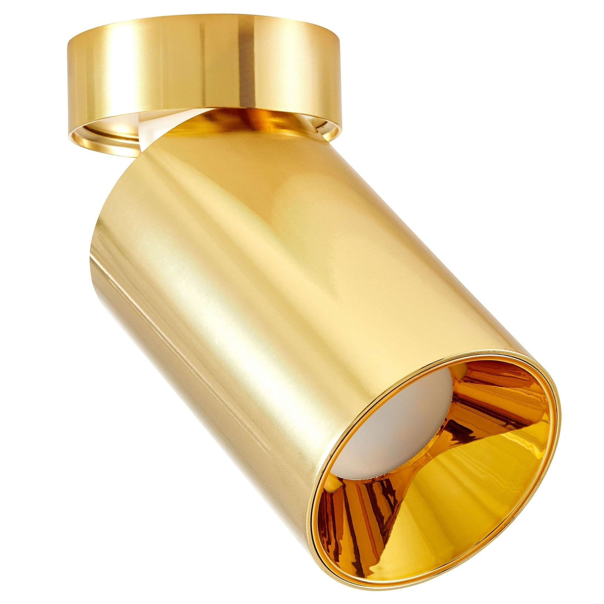 SPOT SURFACE - MOUNTED LUMINAIRE TUBA GOLD FLOR W1 - LuminaLux