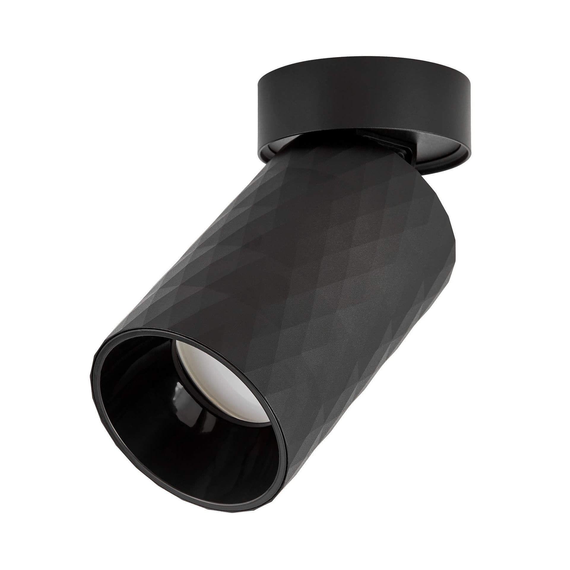 SPOT TUBA SURFACE - MOUNTED LUMINAIRE BLACK BIBI W1 - LuminaLux